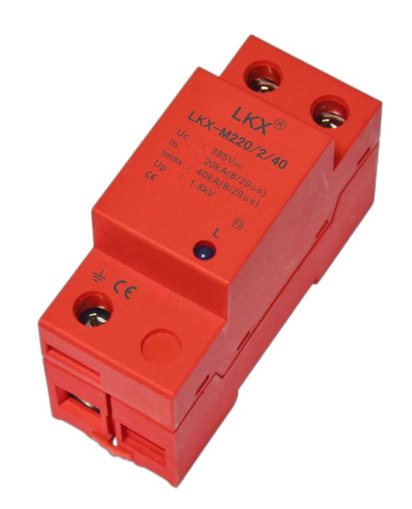 單相電源防雷模塊（18mm、帶燈）(10KA\20KA\40KA60KA\80KA\100KA\120KA...)
